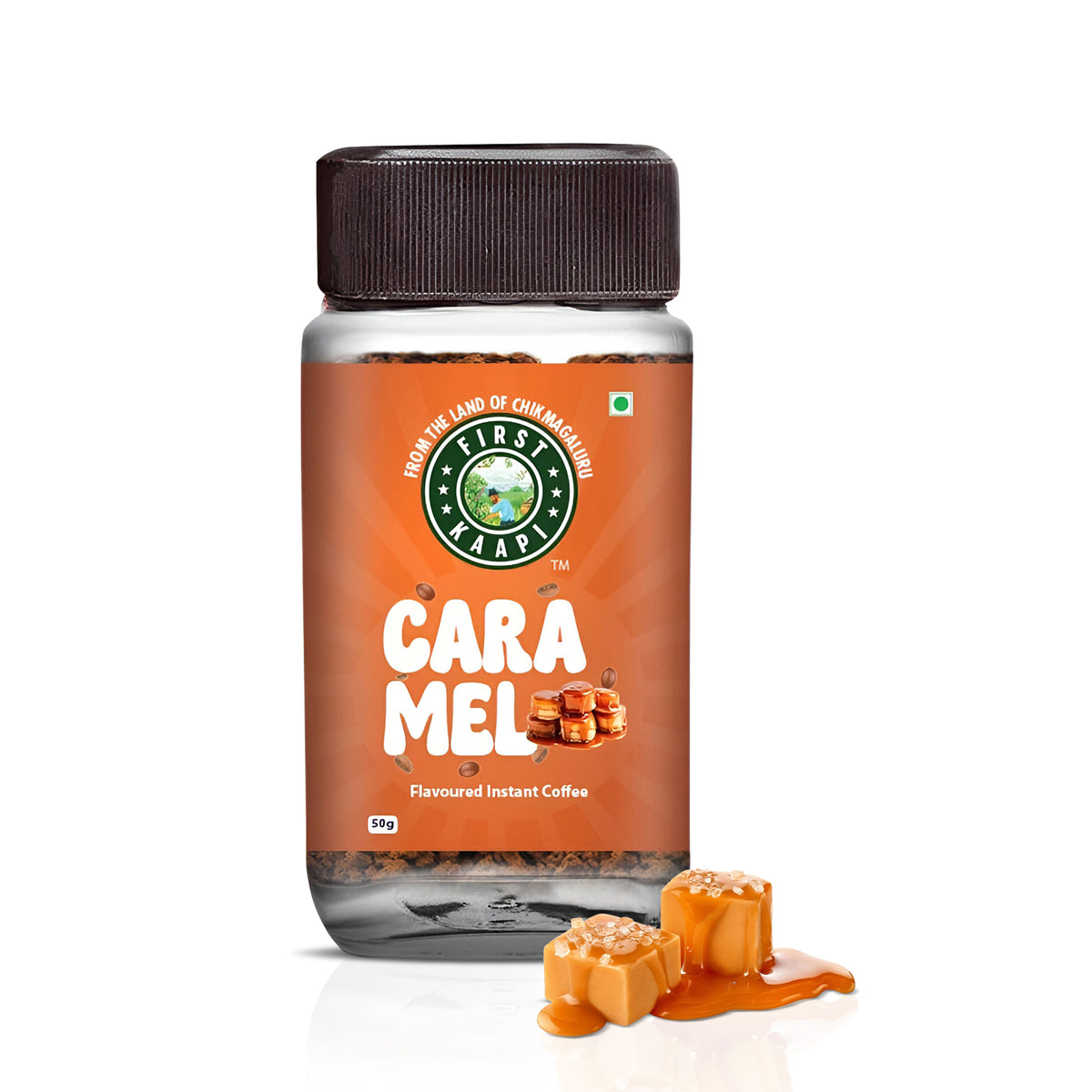 First Kaapi Caramel Flavoured Instant Coffee Powder