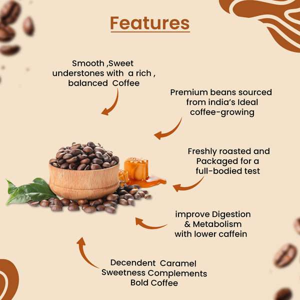 First Kaapi Caramel Flavoured Instant Coffee Powder