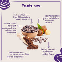 First Kaapi Hazelnut Flavoured Instant Coffee Powder